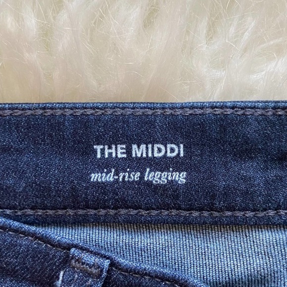 Ag Adriano Goldschmied the middi mid-rise jeans dark wash size 29 - Picture 5 of 7